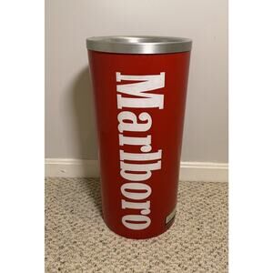 Vintage Marlboro Tube Ashtray Phillip Morris Tall Standing Floor Ashtray 90s 21”